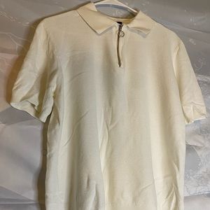 Short sleeve Polo shirt with zipper at top